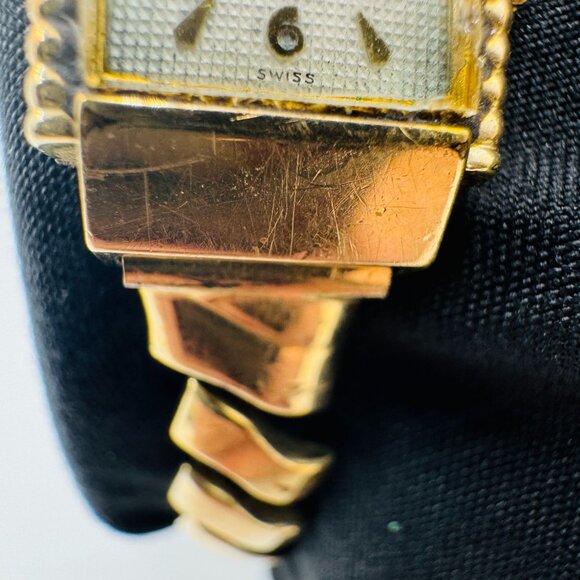 Vtg 1950's Wittnauer Swiss Women's Watch 10k G.F. Kestenmade Band Made in USA - Picture 9 of 16